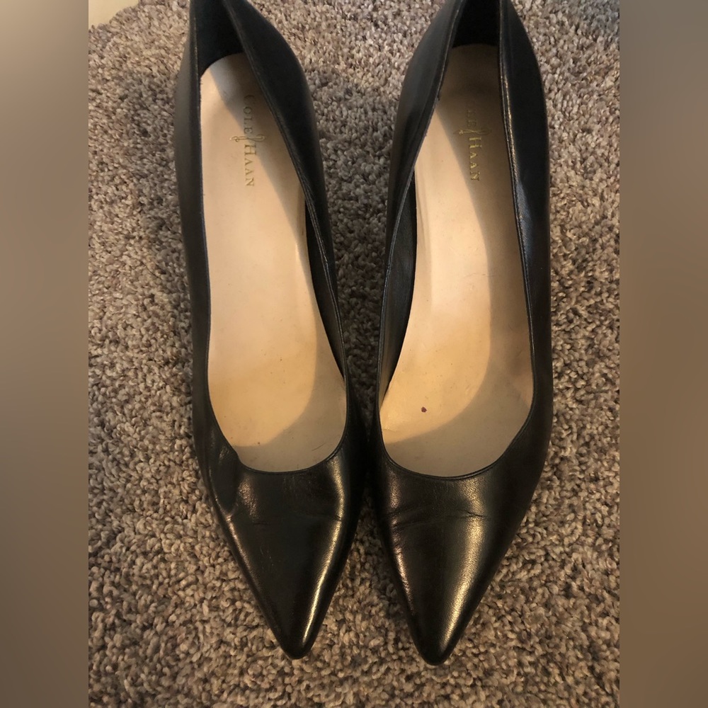 Cole Haan Black Leather Pumps Sz 10